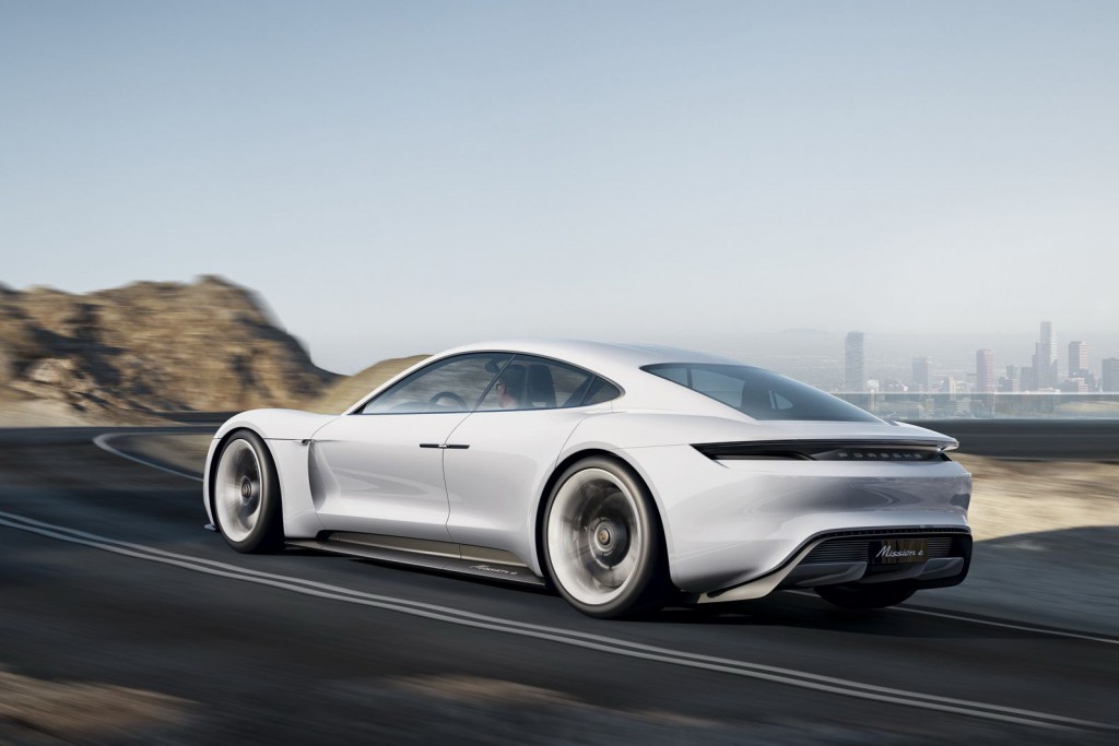 Porsche Mission E side