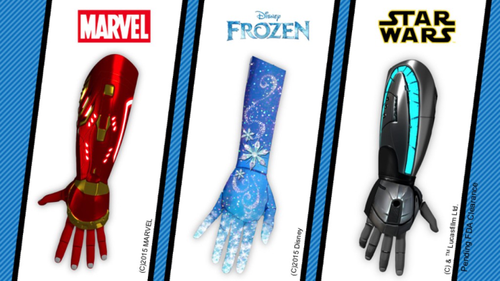 Open Bionics Disney Prosthesis Collection