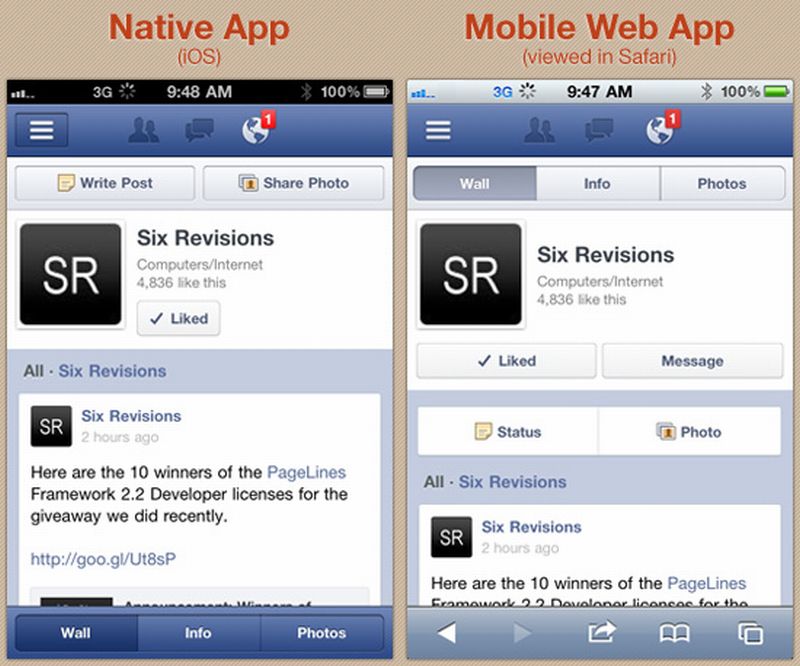 facebook app safari