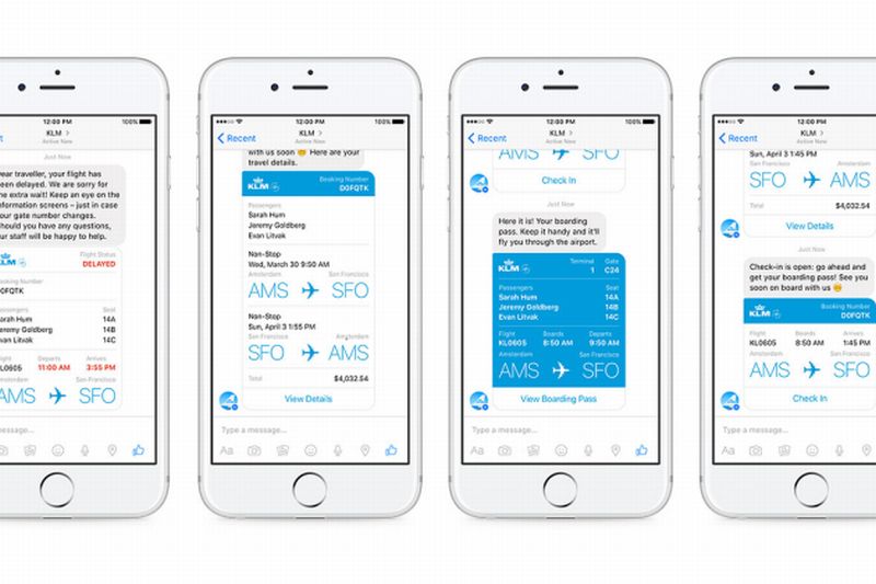 Facebook Messenger KLM