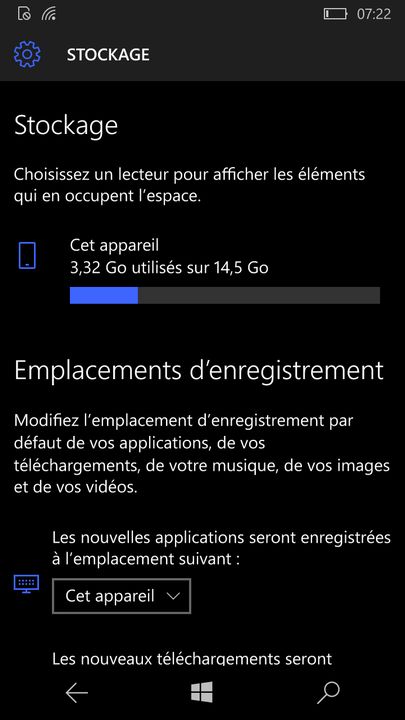 Lumia 650 Screen