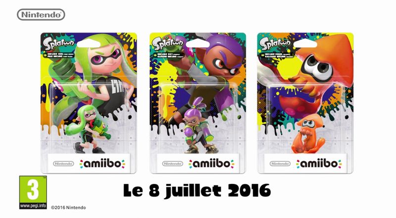 Amiibo Splatoon 2016