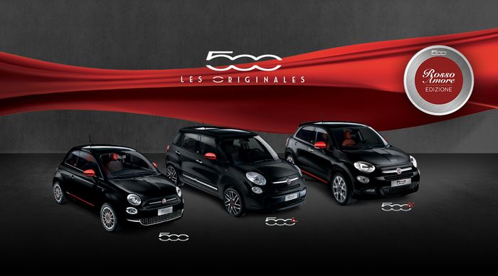 Fiat 500 Rosso Amore Edizione