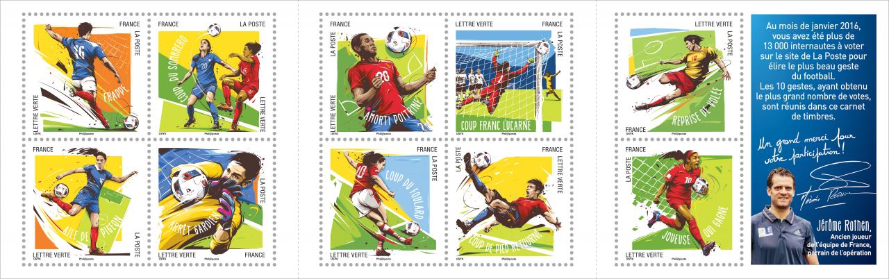 La Poste Timbres Euro 2016