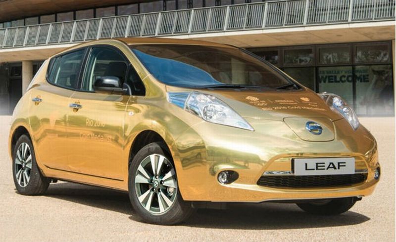 Nissan Leaf EV Gold Rio 2016