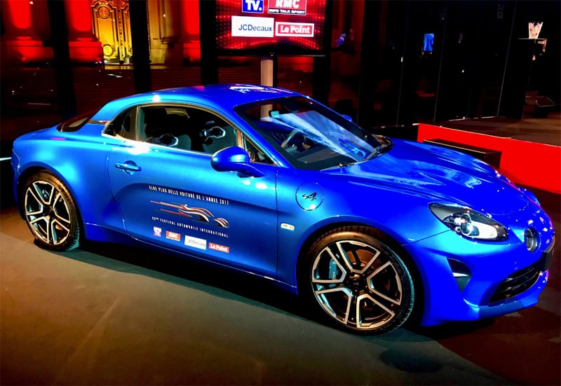 Alpine Plus Belle Voiture de l'Année 2017