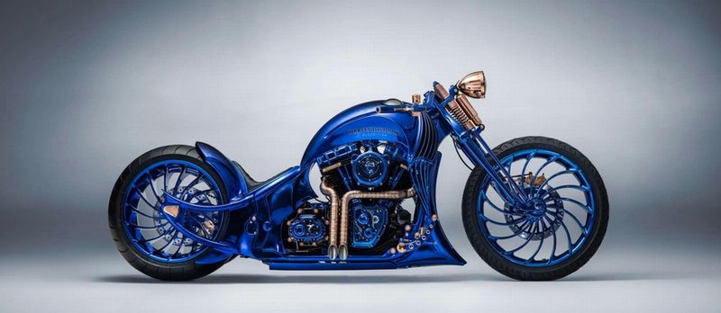 Harley Davidson Blue Edition