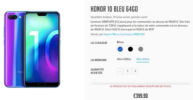 Honor 10 Blue