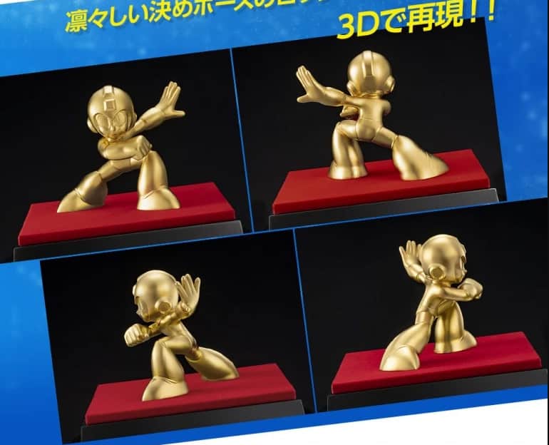 Mega-Man-Gold-Statue