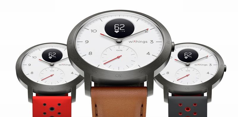 montre withings steel hr sport cadran blanc