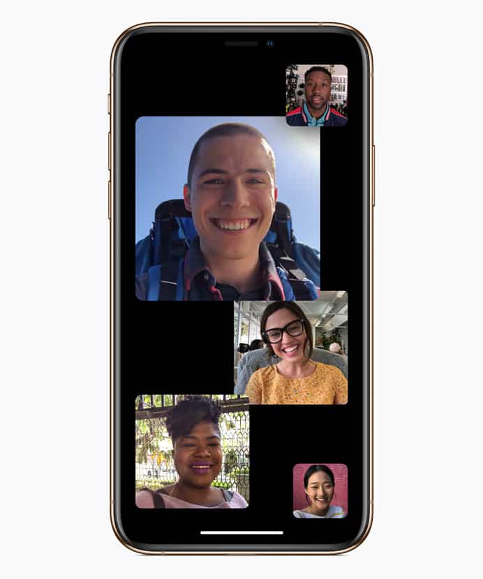 Apple iOS Facetime Groupe