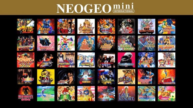 liste jeux neo geo mini international