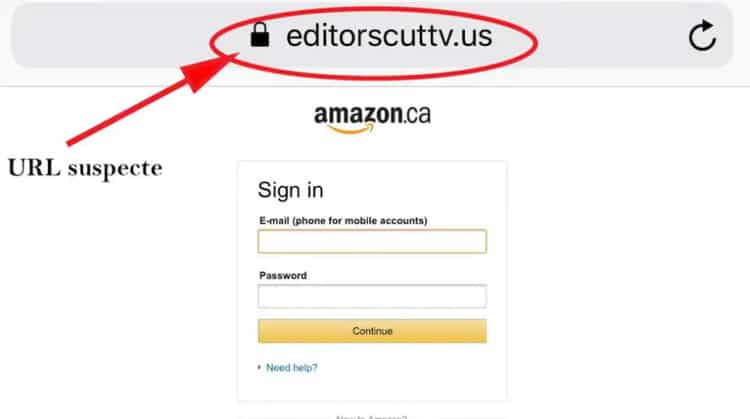 Amazon-faux email
