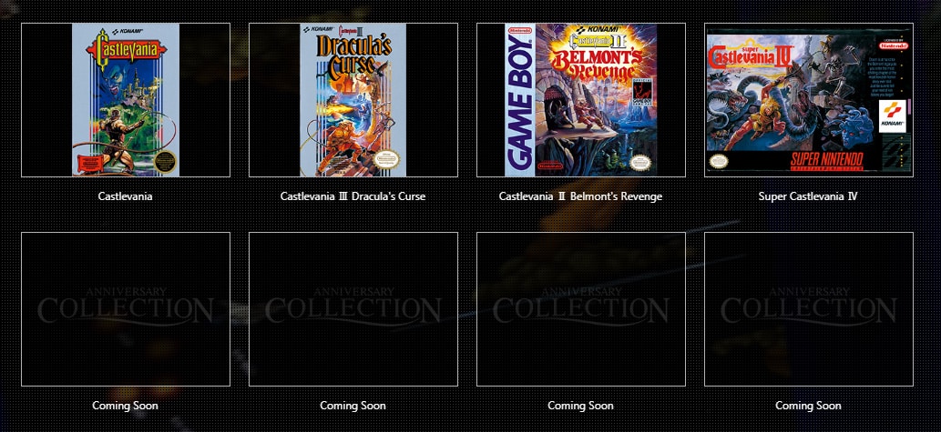 Castlevania-Collection-list