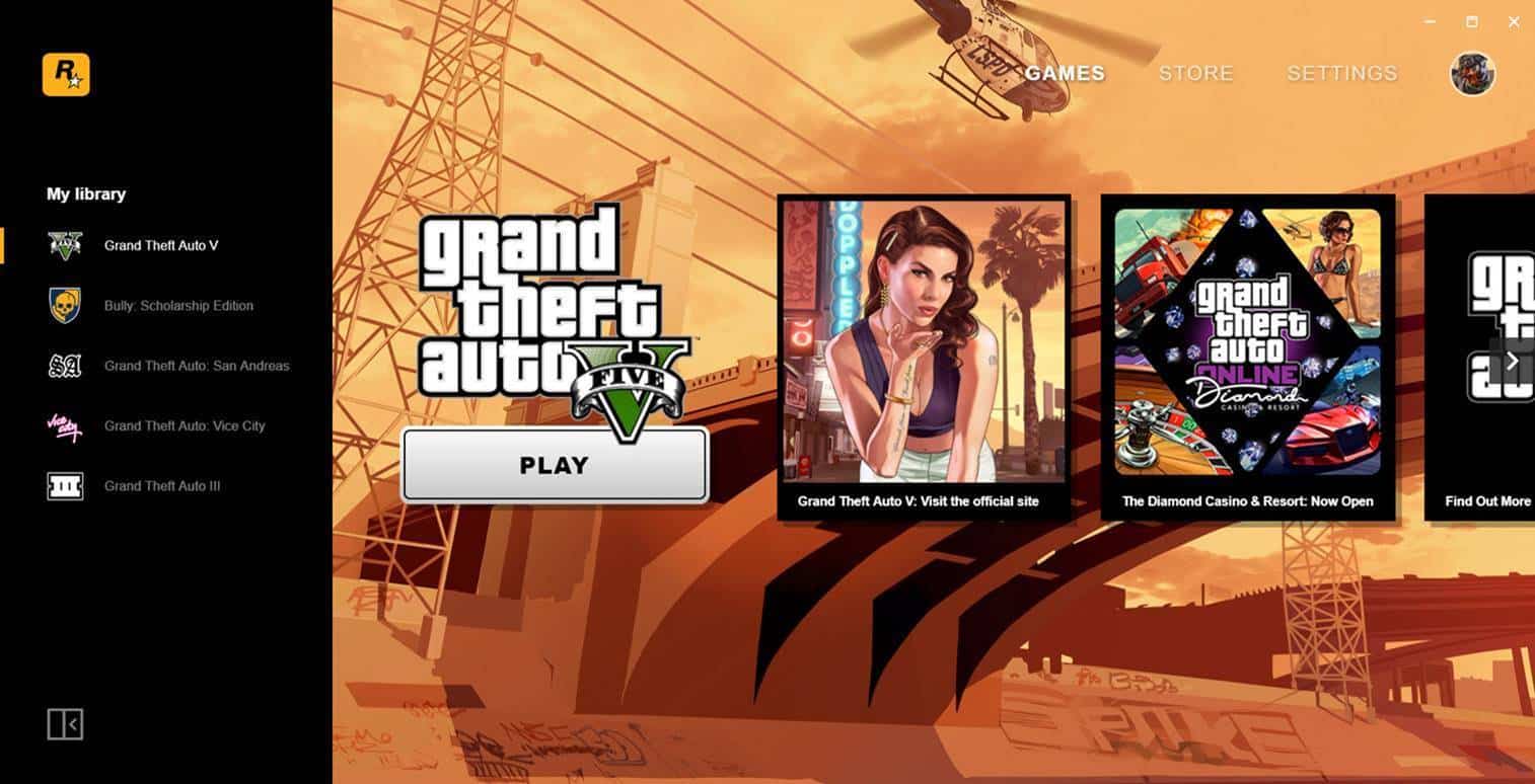 Nouveau Rockstar Games Launcher Windows