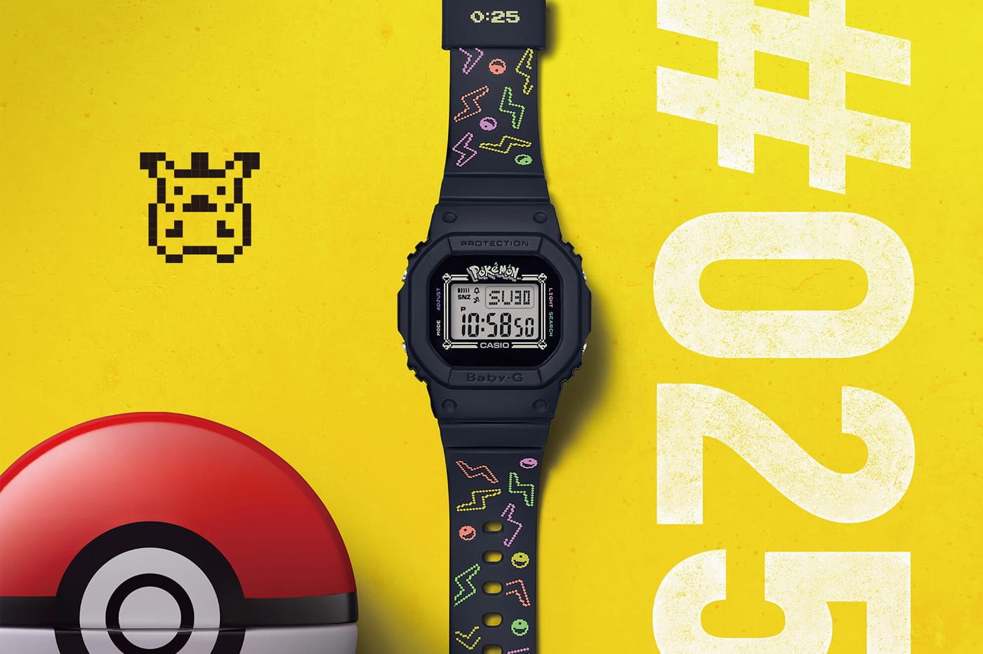 La monter Casio Baby-G en édition Pokémon