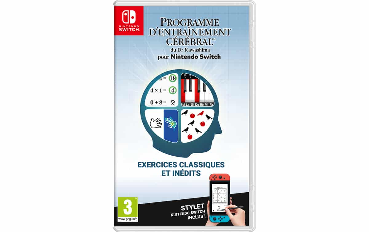 Date de sortie Programme d'Entrainement Cérébral Nintendo Switch