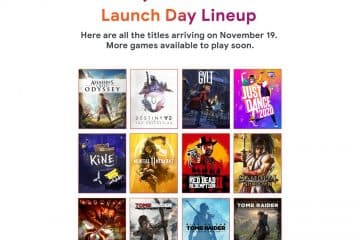 Les 12 jeux disponibles au lancement de Google Stadia le 19 novembre