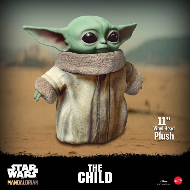 Peluche Vinyle Mattel Baby Yoda Star Wars