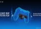 fixation dorsale de commandes PS4