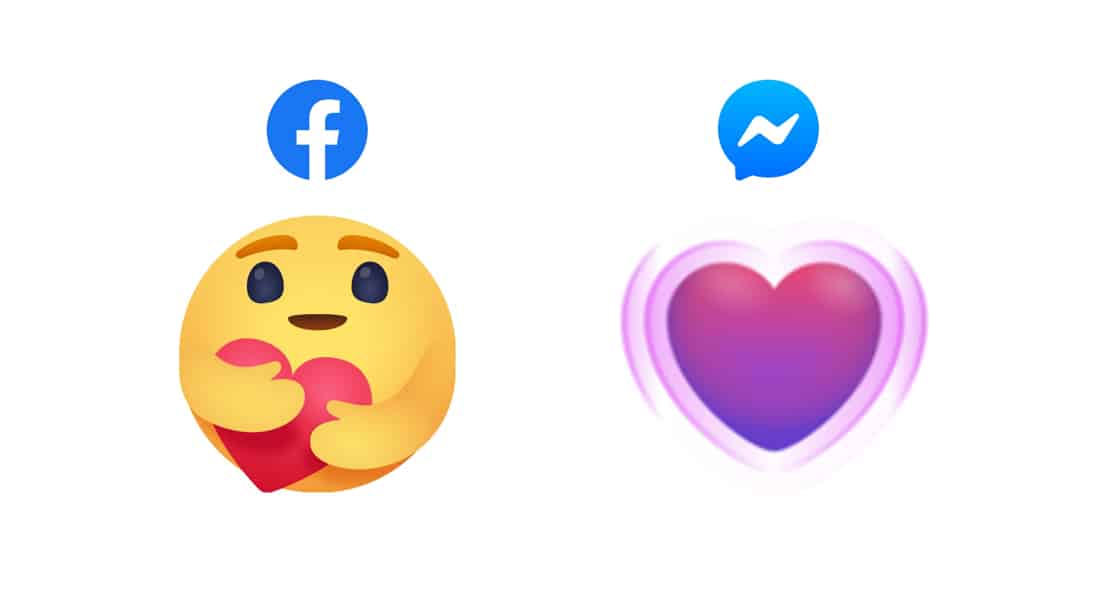Facebook Care Coeur Reactions
