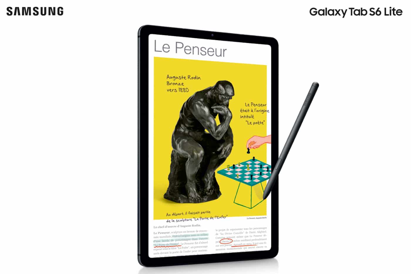 Nouvelle Tablette Samsung Galaxy Tab S6 Lite