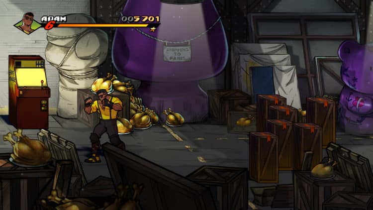 Streets of Rage 4 découvrir un niveau rétro trophée succès