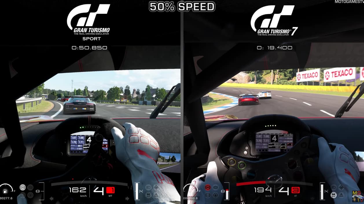 Vidéo Comparatif Gran Turismo 7 PS5 GT Sport PS4