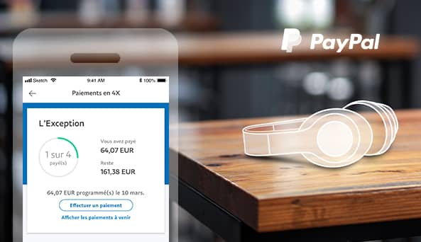 Paiement en 4 fois sur PayPal