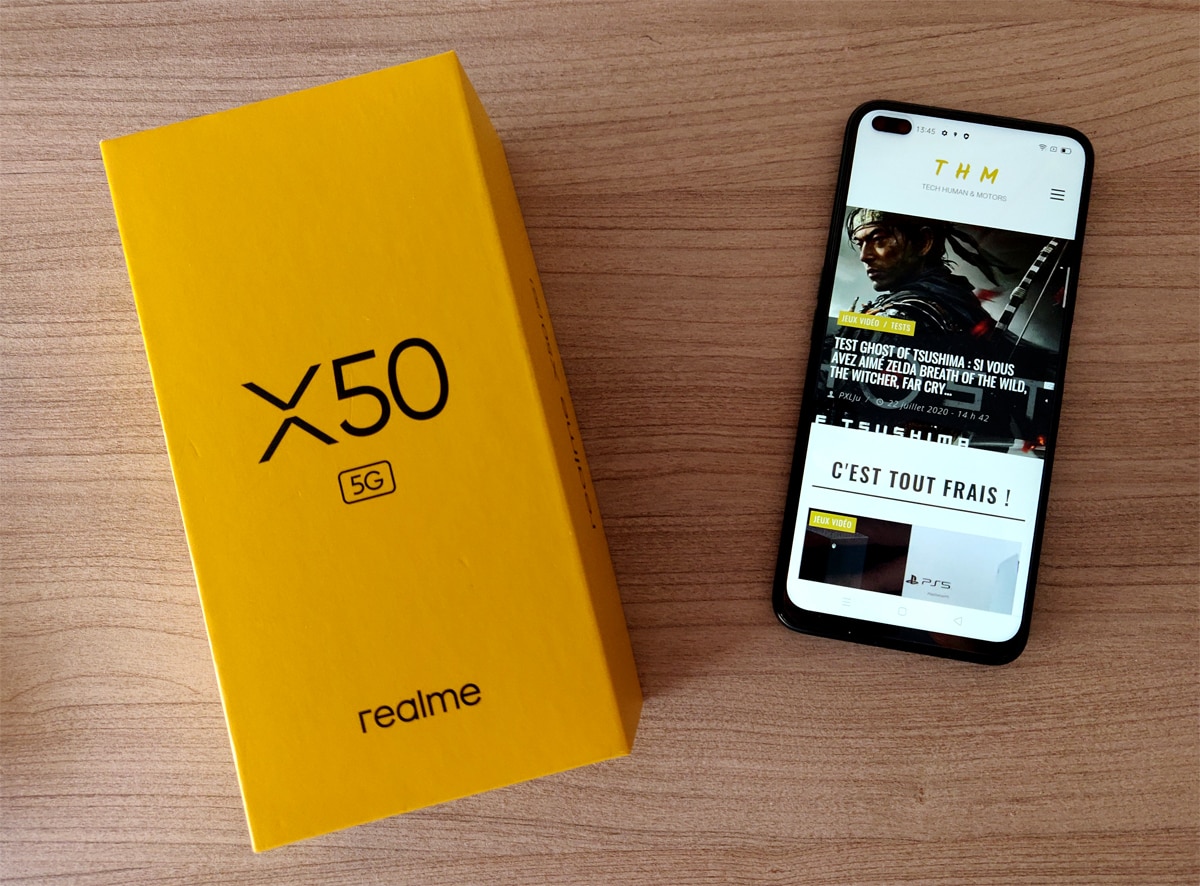 Test avis Realme X50 5G prix France