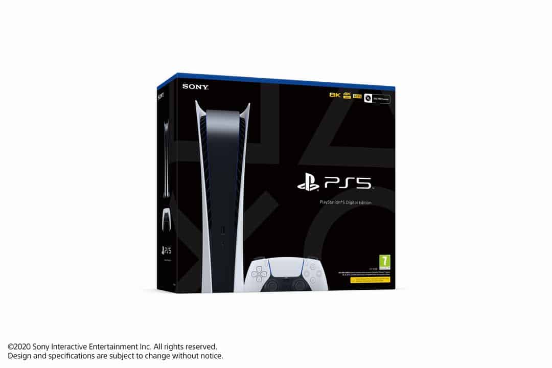 Boite Packaging PS5 Digital Edition