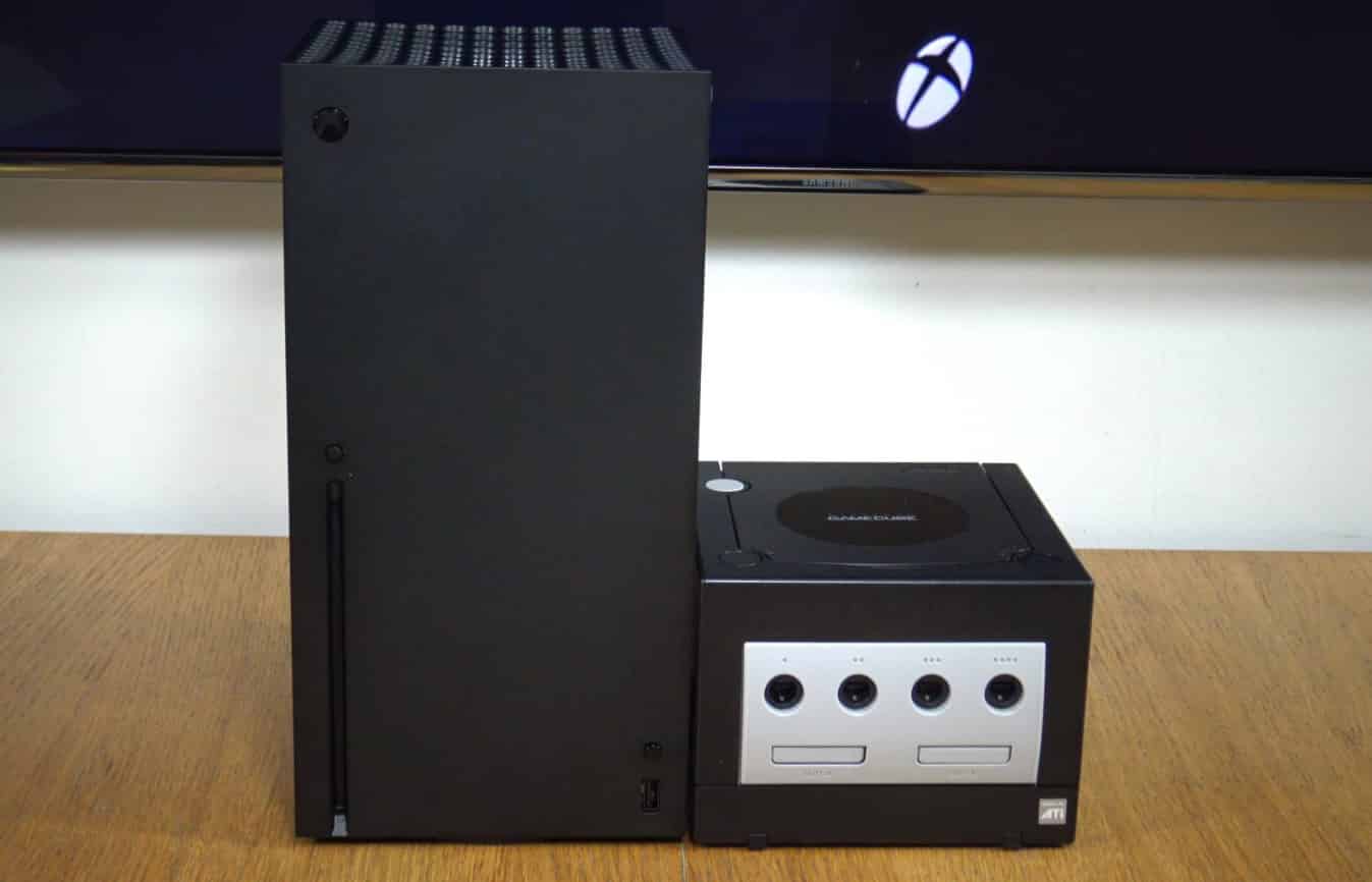 Xbox Series X taille trois GameCube