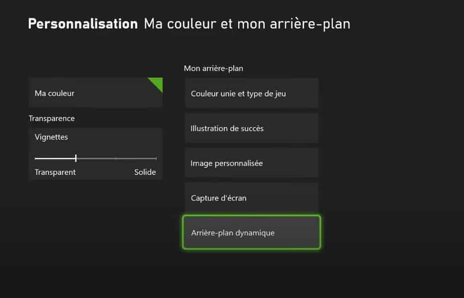 Un nouveau fond d'écran Xbox dynamique est disponible avec