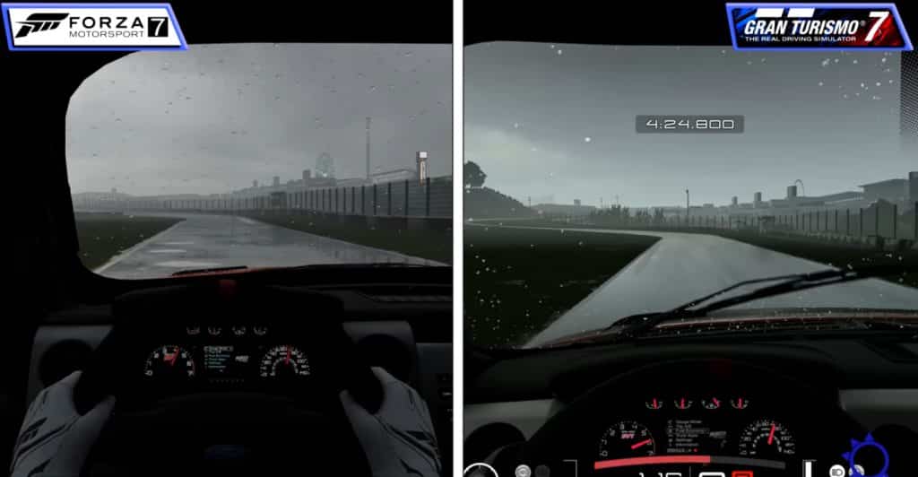 Comparatif vidéo Gran Turismo 7 Forza 7