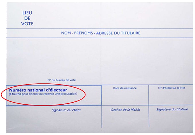 QR Code Carte Electorale 