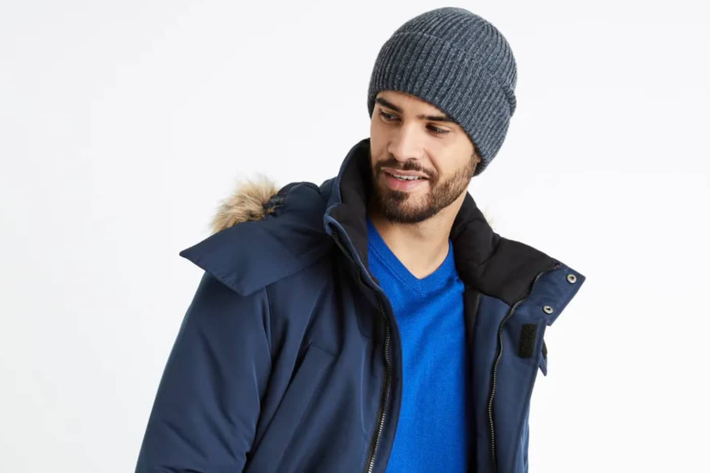 parka homme hiver sans capuche