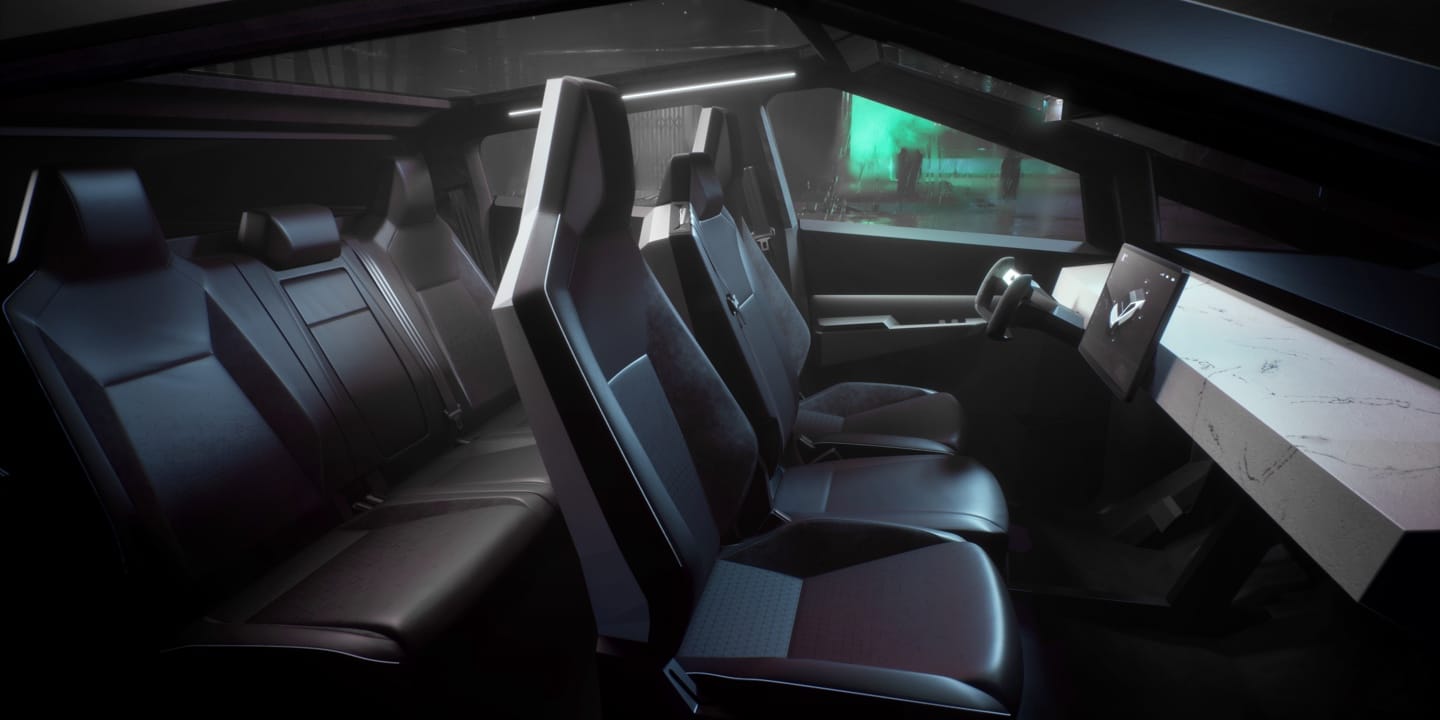 interieur tesla cybertruck