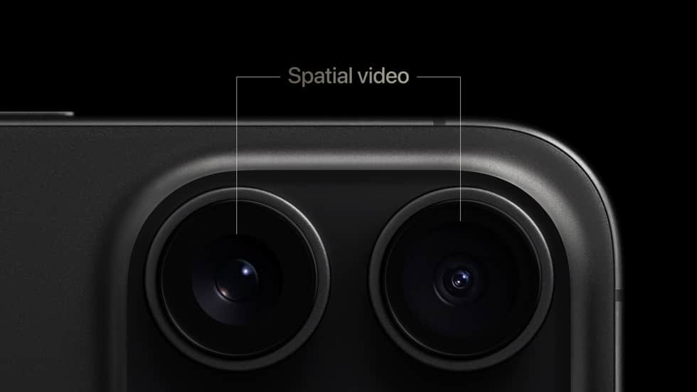 iphone 15 video spatiale