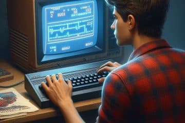jeune joueur des années 80 rétrogaming Atari