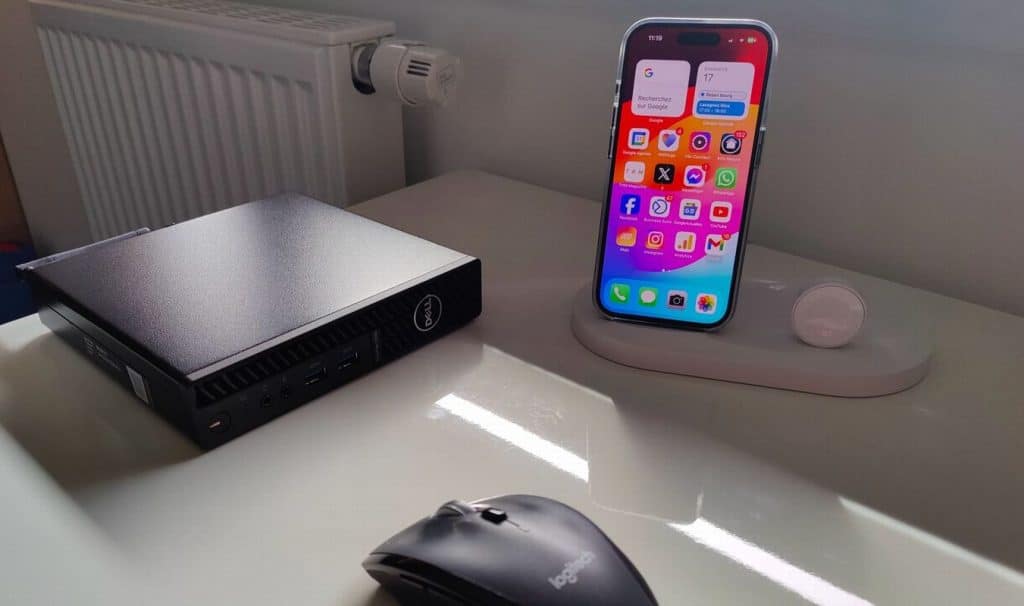 iPhone sur dock Belkin Boost Up