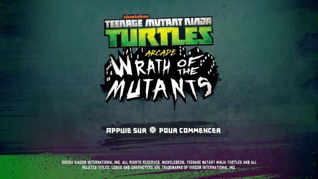 test nouveau jeu tortues ninja wrath mutants