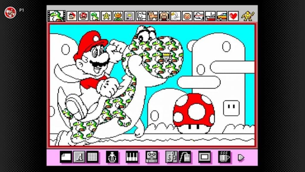 mario paint screen