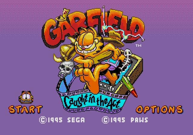 garfield caught act jeu video