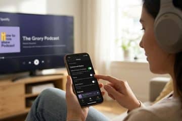 femme qui désactive la vidéo sur Spotify