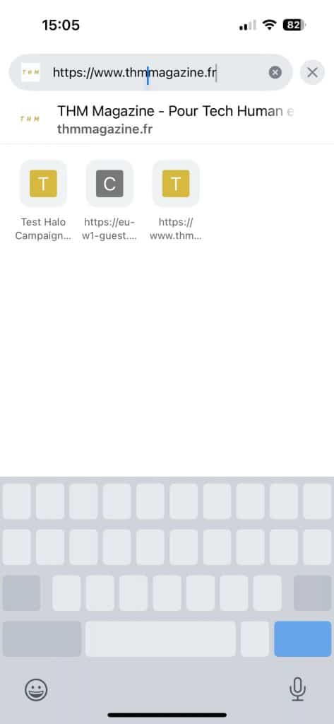 iphone barre espace
