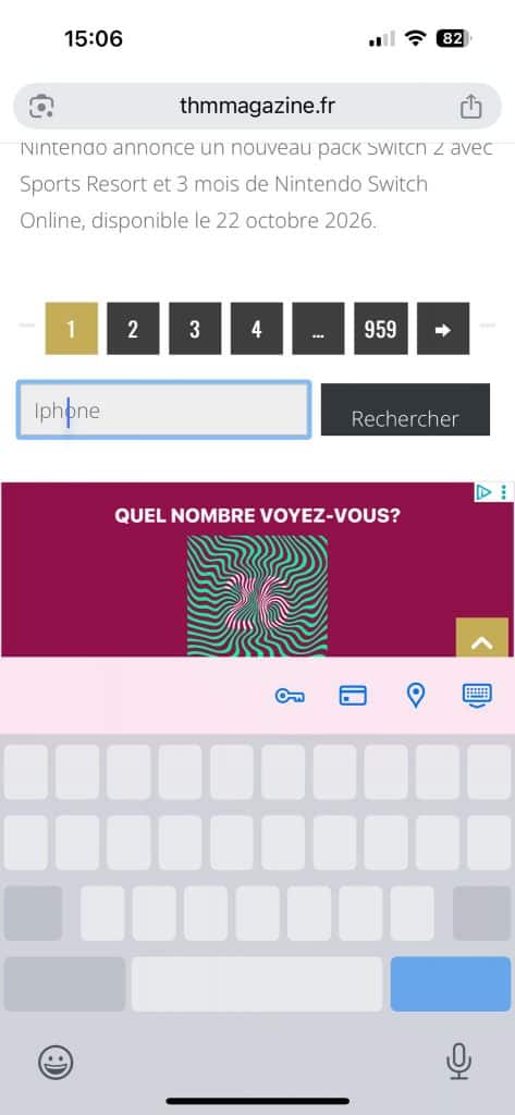 iphone barre espace astuce