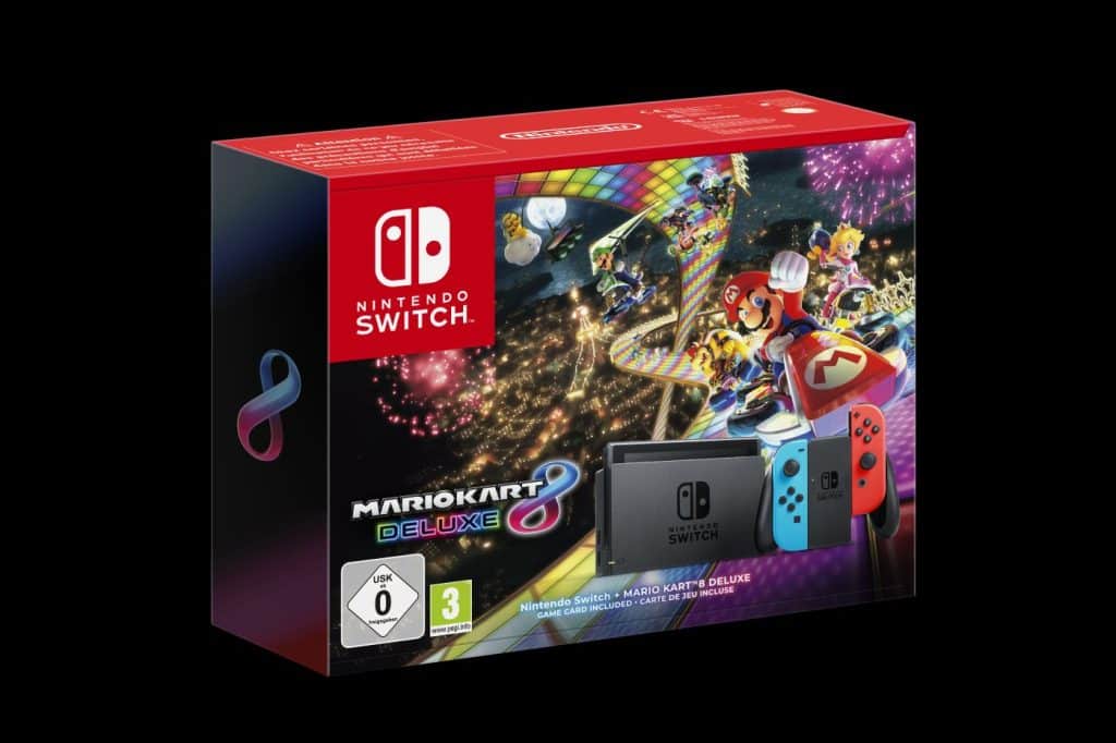 bundle nintendo switch avec cartouche mario kart 8 deluxe