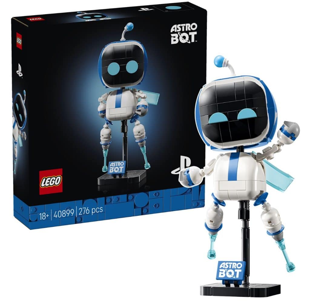 La boite de LEGO Astro Bot, vendu séparément de la PlayStation à 19,99 euros