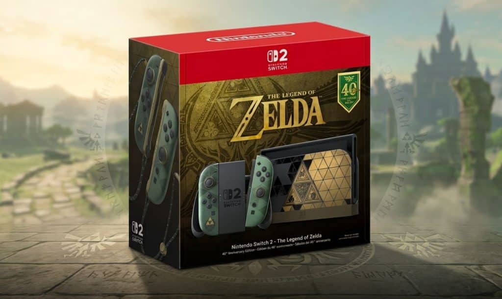 console nintendo switch 2 collector zelda 40 ans
