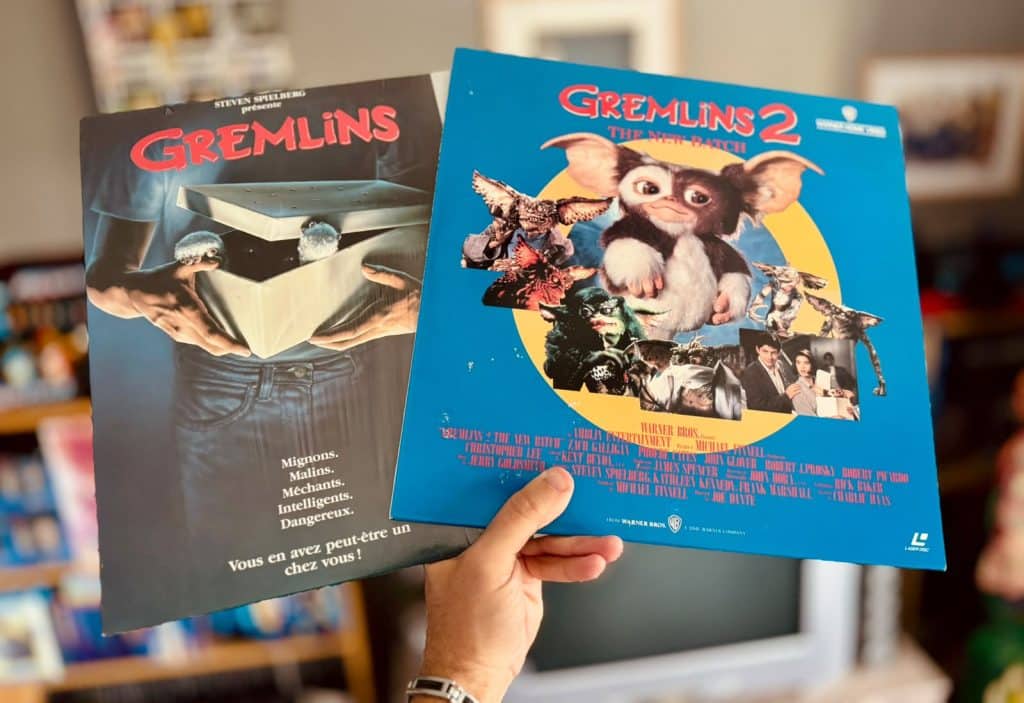 Le laserdisc de Gremlins 2 à côté du premier